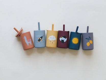Silicone Straw Cup for Babies & Toddlers - 6oz Silicone Sippy Cup by Little Joy Co., product view 2