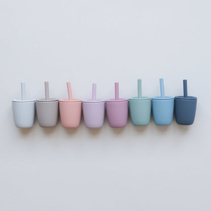 Mini Straw Cup - Silicone Straw Cup for Babies & Young Toddlers by Little Joy Co.
