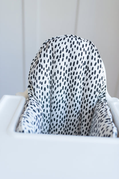 White & Black Dots IKEA Antilop Cushion Cover by Little Joy Co., product view 3