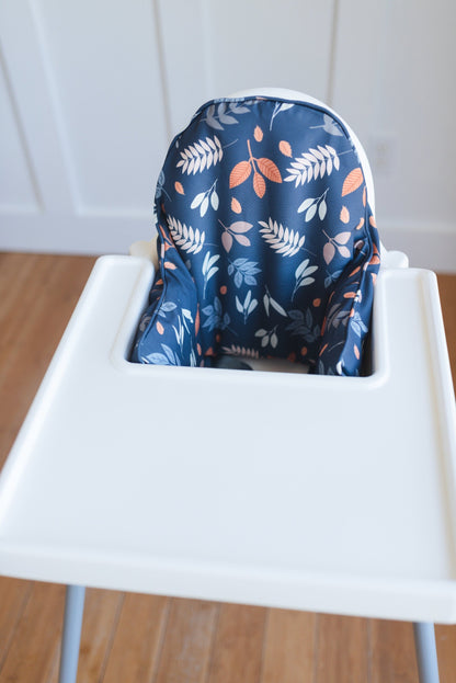 Navy Leaves IKEA Antilop Cushion Cover by Little Joy Co., product view 3