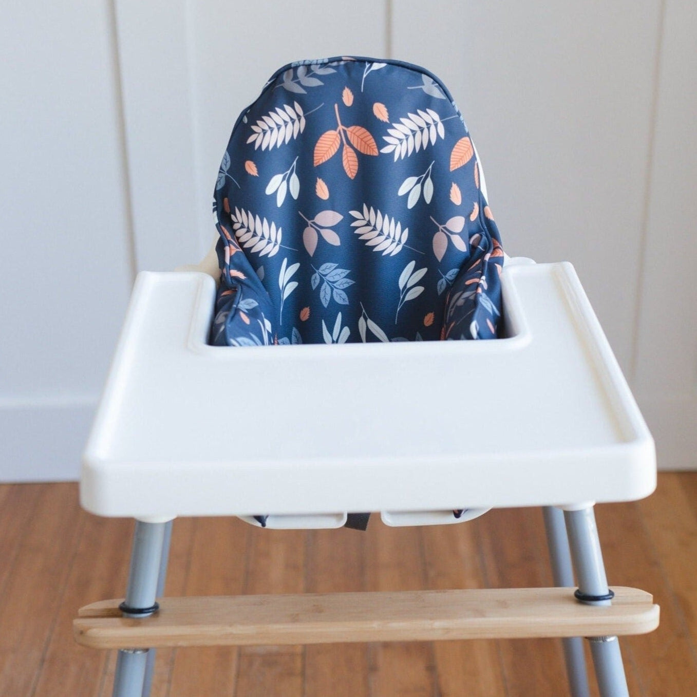 Navy Leaves IKEA Antilop Cushion Cover by Little Joy Co.
