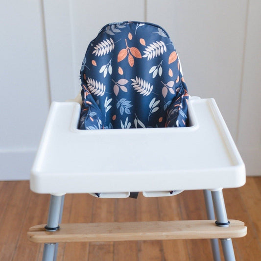 Navy Leaves IKEA Antilop Cushion Cover by Little Joy Co.