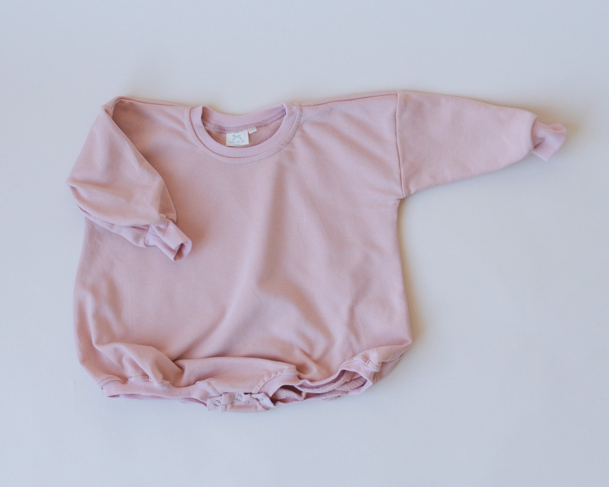 Distressed Heart Sweatshirt Romper - more colors by Little Joy Co., product view 10