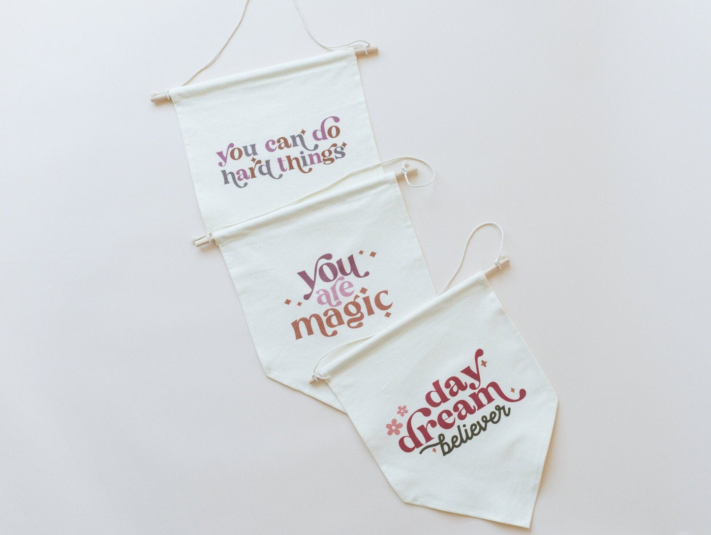 Daydream Believer Canvas Pennant by Little Joy Co., product view 3