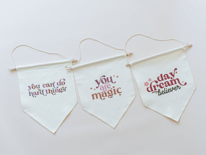Daydream Believer Canvas Pennant by Little Joy Co., product view 4
