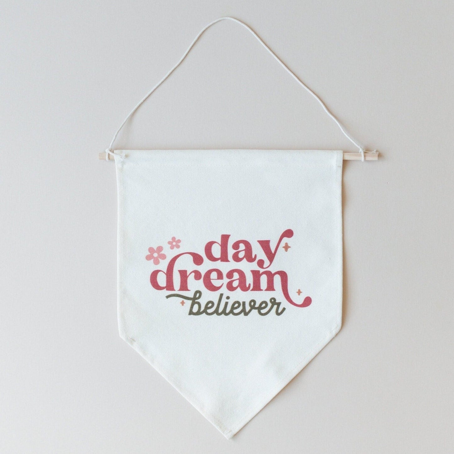 Daydream Believer Canvas Pennant by Little Joy Co.