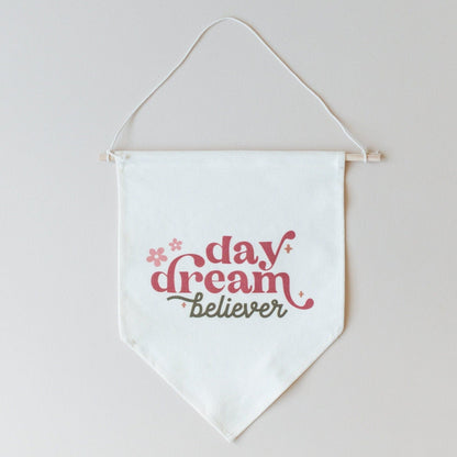 Daydream Believer Canvas Pennant by Little Joy Co.