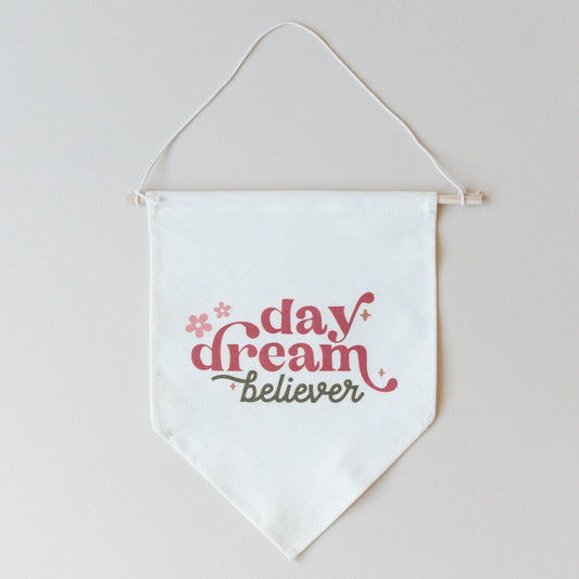 Daydream Believer Canvas Pennant by Little Joy Co.