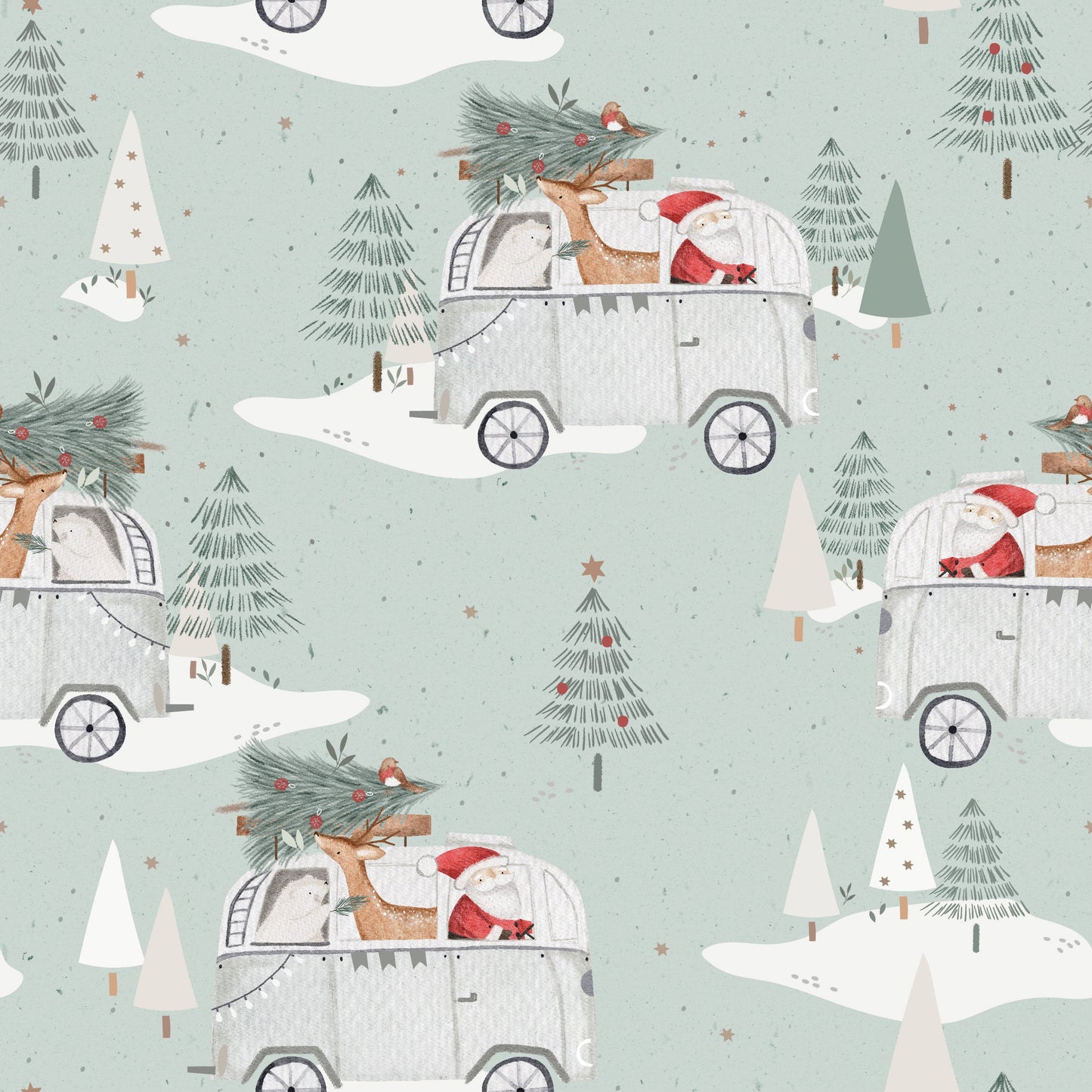 Cruisin' to Christmas Bamboo Zippy Romper by Little Joy Co., product view 8