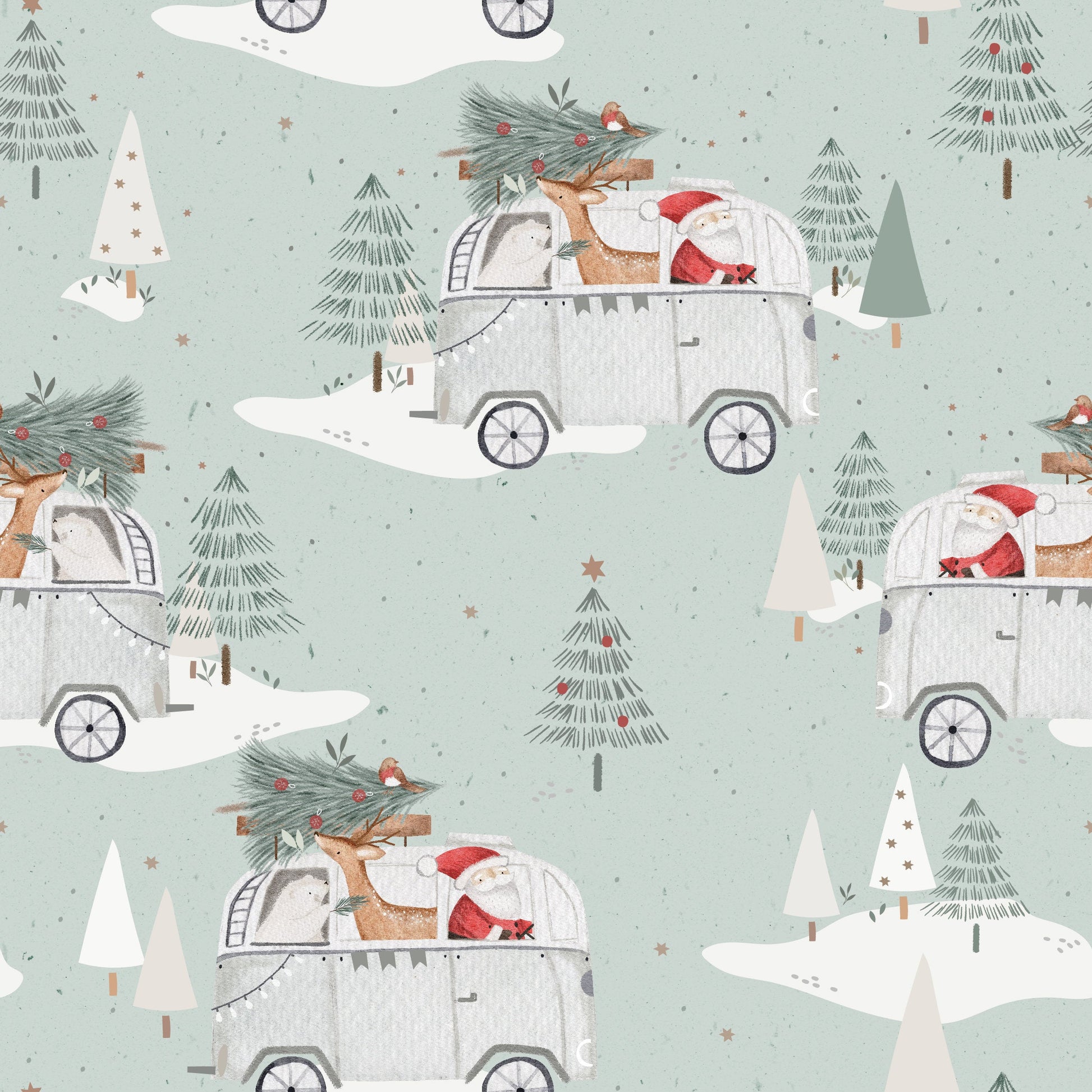 Cruisin' to Christmas Bamboo Zippy Romper by Little Joy Co., product view 8