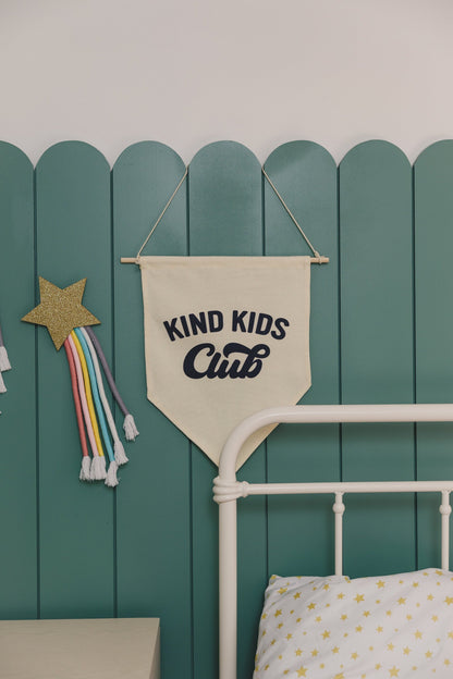 Kind Kids Club Canvas Pennant by Little Joy Co.