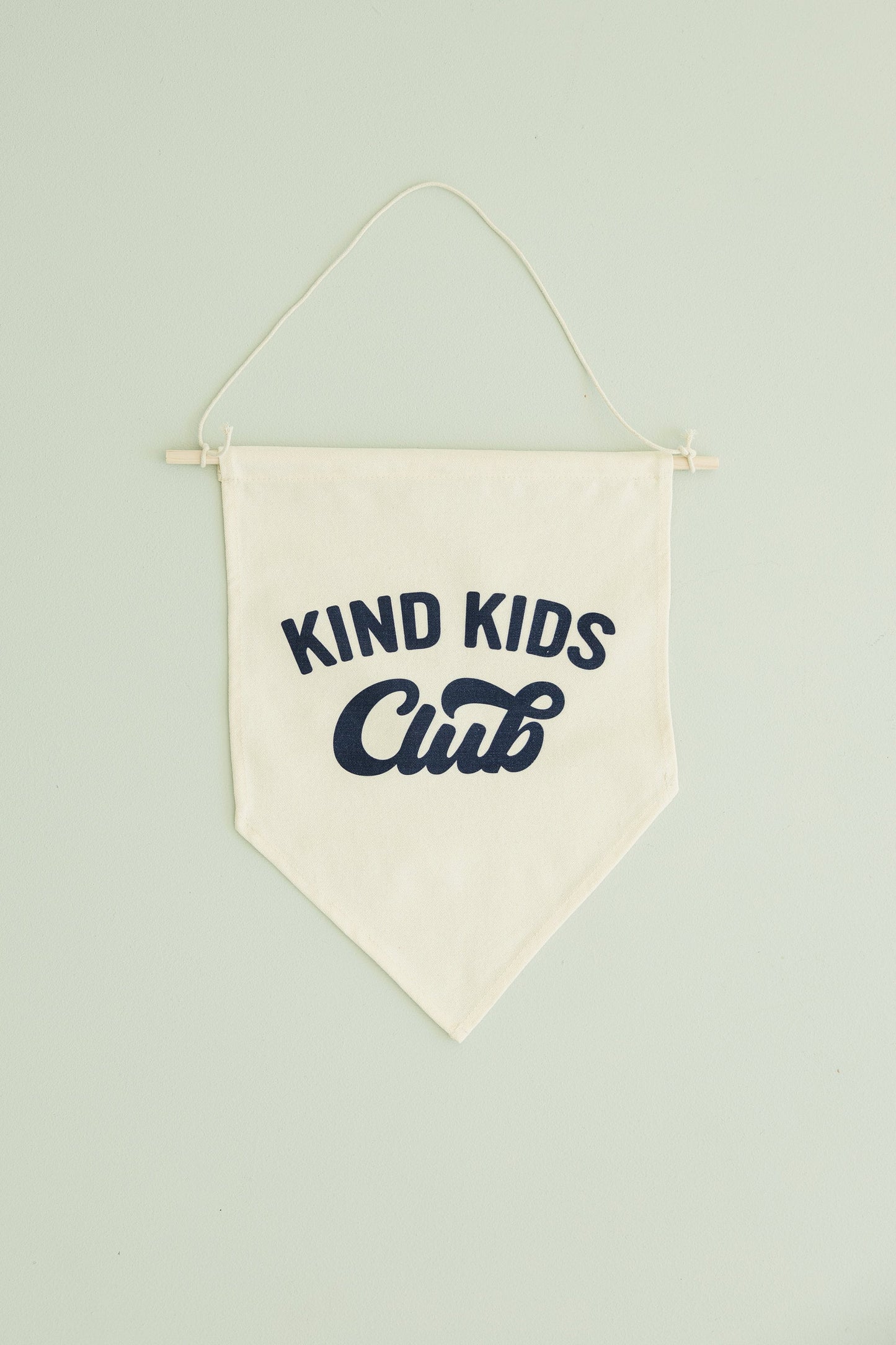 Kind Kids Club Canvas Pennant by Little Joy Co., product view 3