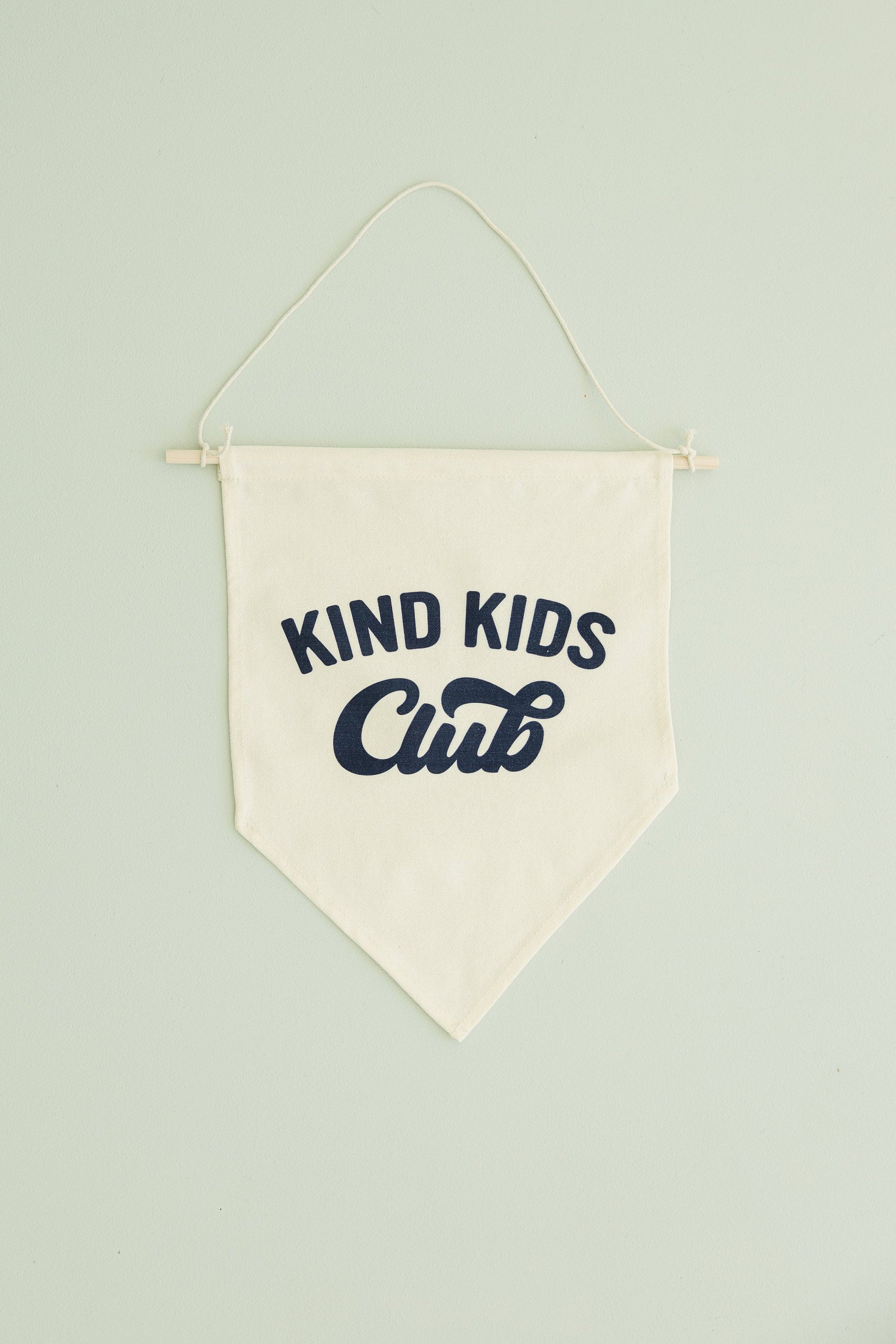 Kind Kids Club Canvas Pennant by Little Joy Co., product view 3