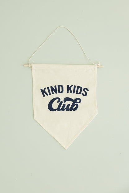 Kind Kids Club Canvas Pennant by Little Joy Co., product view 3