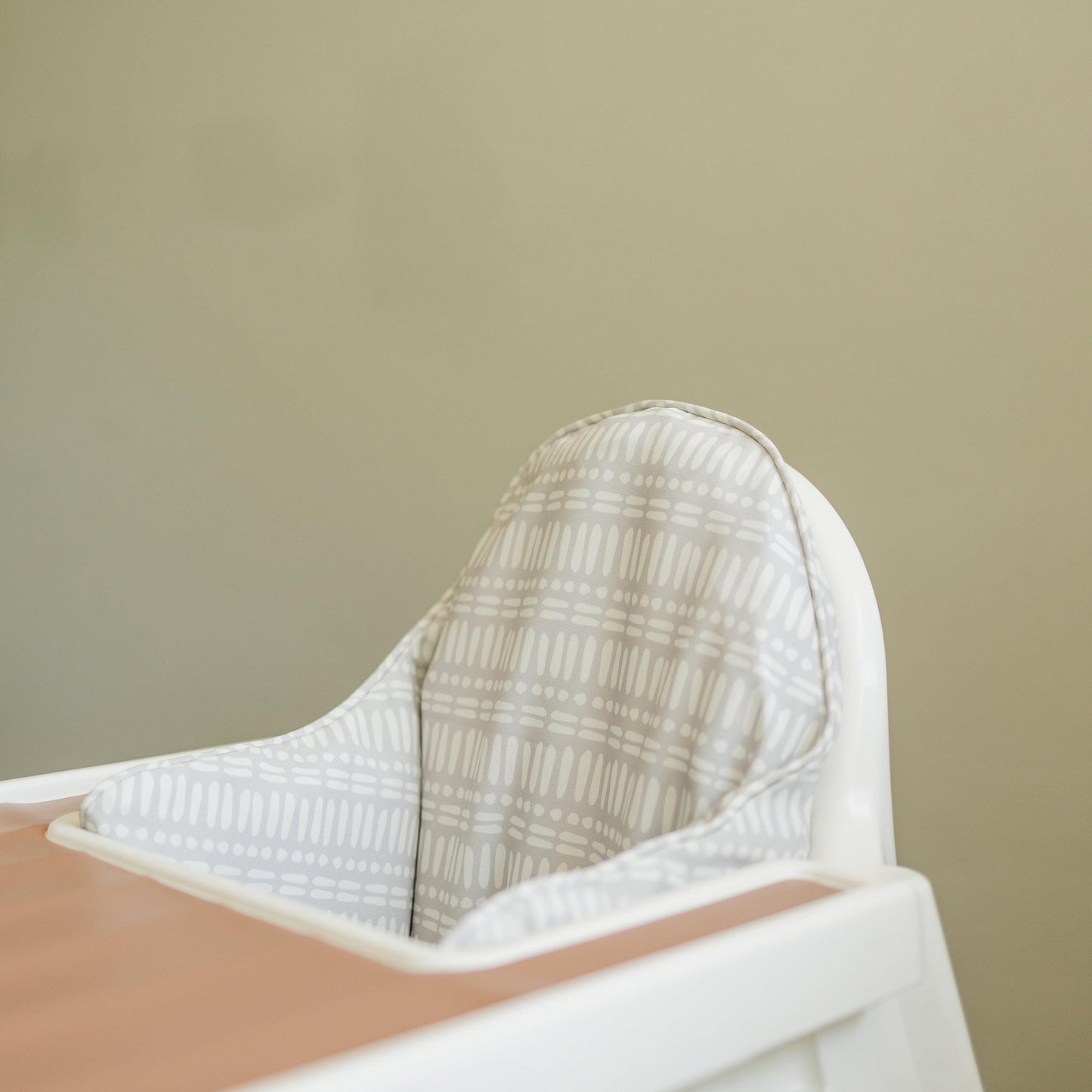 Neutral Patterned Cushion Cover for IKEA Antilop Highchair - Wipeable by Little Joy Co., product view 2
