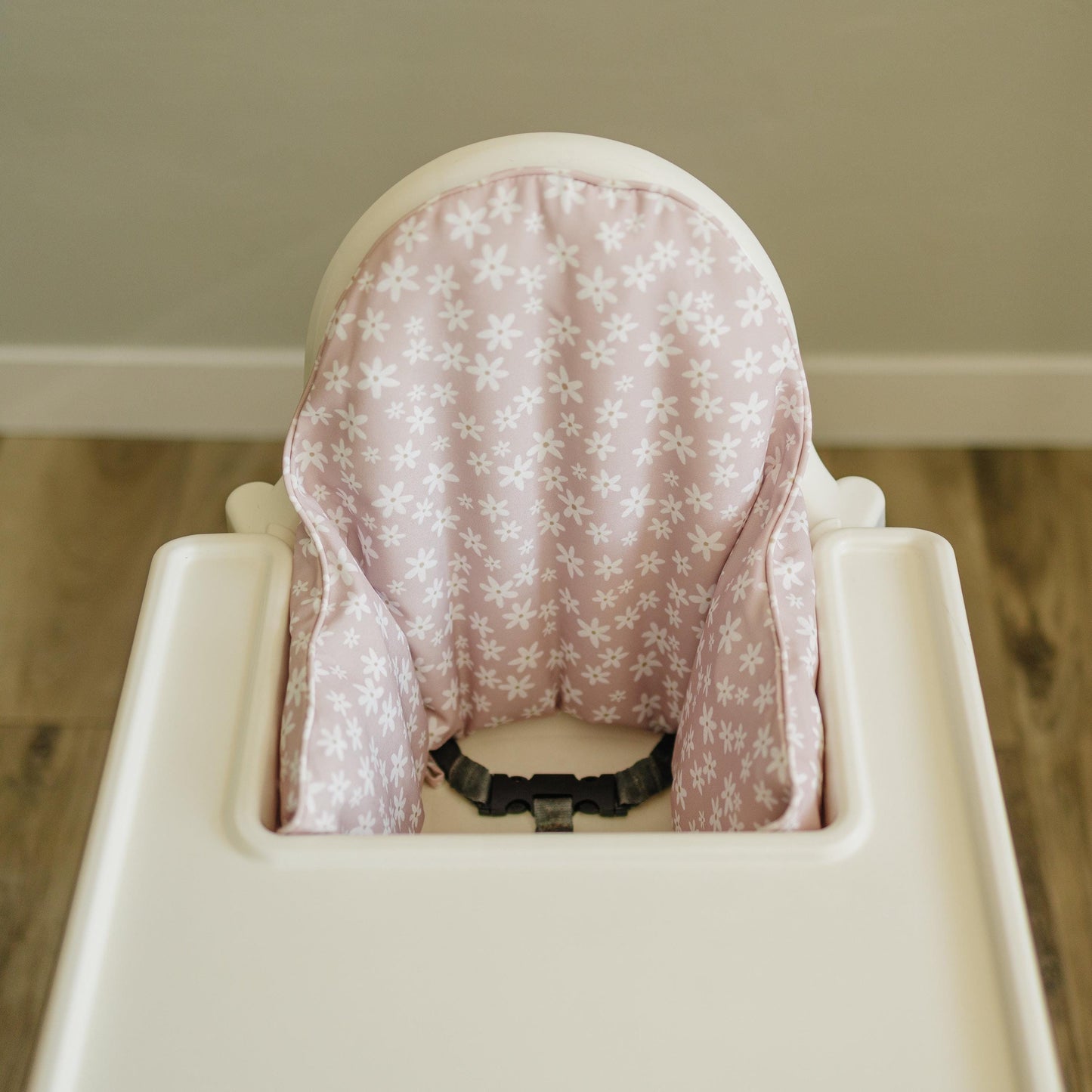 Pink Floral Cushion Cover for IKEA Antilop Highchair: Wipeable, Highchair… by Little Joy Co., product view 3