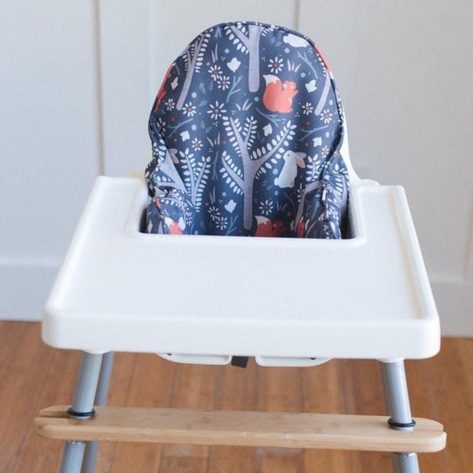 Navy Woodland IKEA Antilop Highchair Cushion Cover - Wipeable by Little Joy Co.