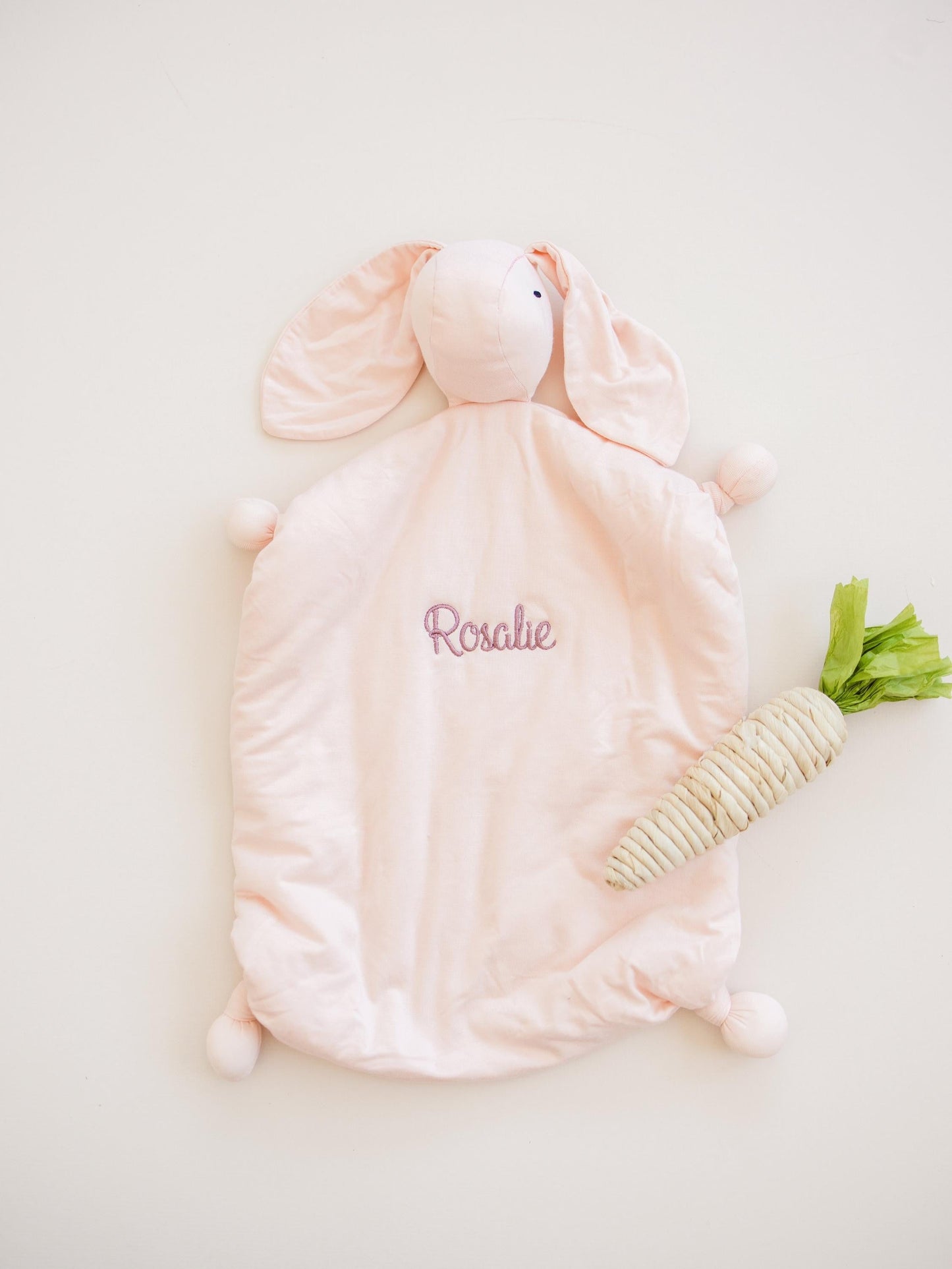 Snuggle Bunny Bamboo Lovey - more colors by Little Joy Co., product view 5