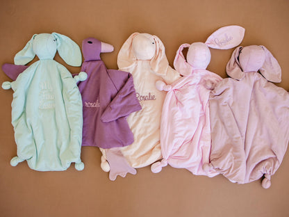 Snuggle Bunny Bamboo Lovey - more colors by Little Joy Co., product view 2