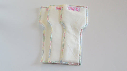 100% organic bamboo inserts set of three by Fruit of the Womb Diapers