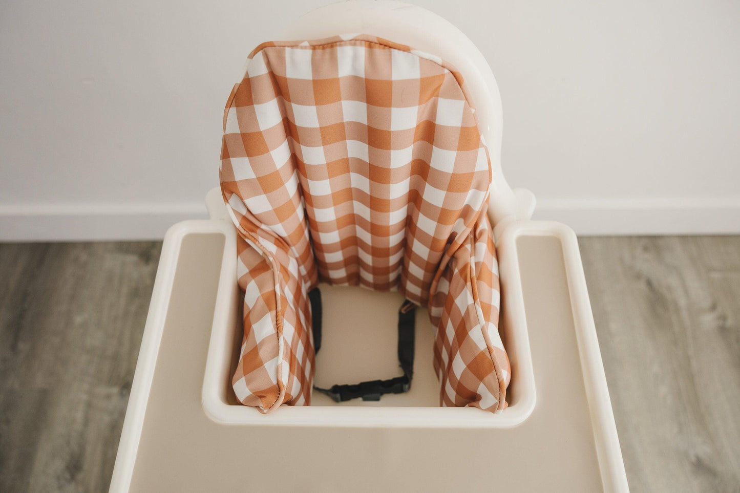 Pumpkin Gingham IKEA Antilop Highchair Cushion Cover – Wipeable by Little Joy Co., product view 3