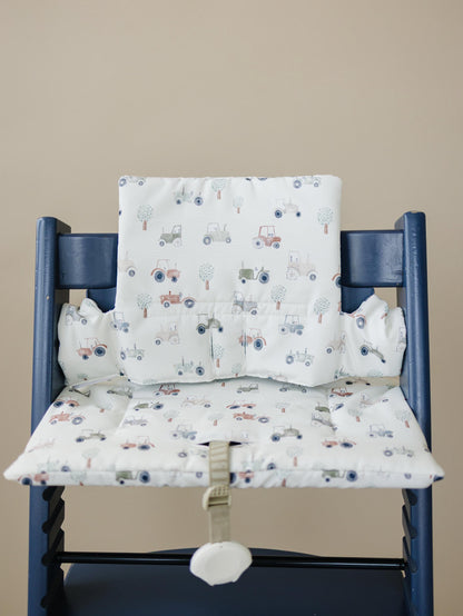 Tiny Tractors Cushion for the Stokke Tripp Trapp Highchair - Wipeable Cover… by Little Joy Co.