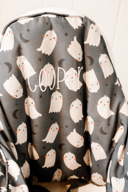 Pumpkin Gingham IKEA Antilop Highchair Cushion Cover – Wipeable by Little Joy Co., product view 7