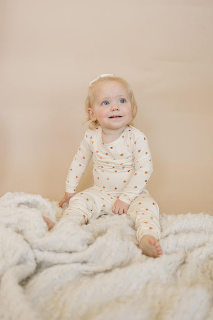 Little Pumpkin 2pc Bamboo Pajamas - Toddler and Kids Fall PJs by Little Joy Co., product view 5