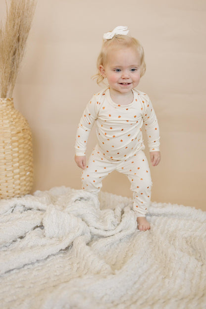 Little Pumpkin 2pc Bamboo Pajamas - Toddler and Kids Fall PJs by Little Joy Co., product view 6