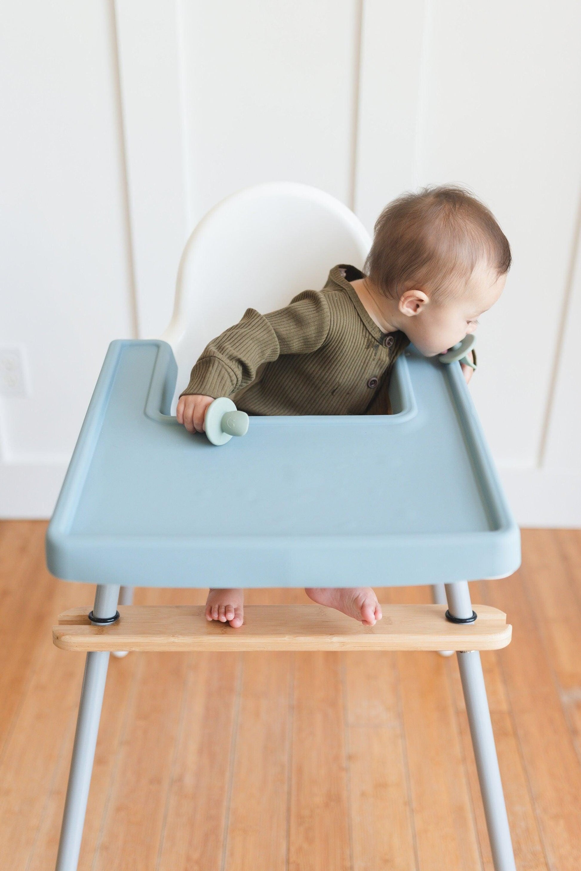 Full-Coverage IKEA Antilop High Chair Placemat: BPA-Free Silicone, Easy Clean by Little Joy Co., product view 3
