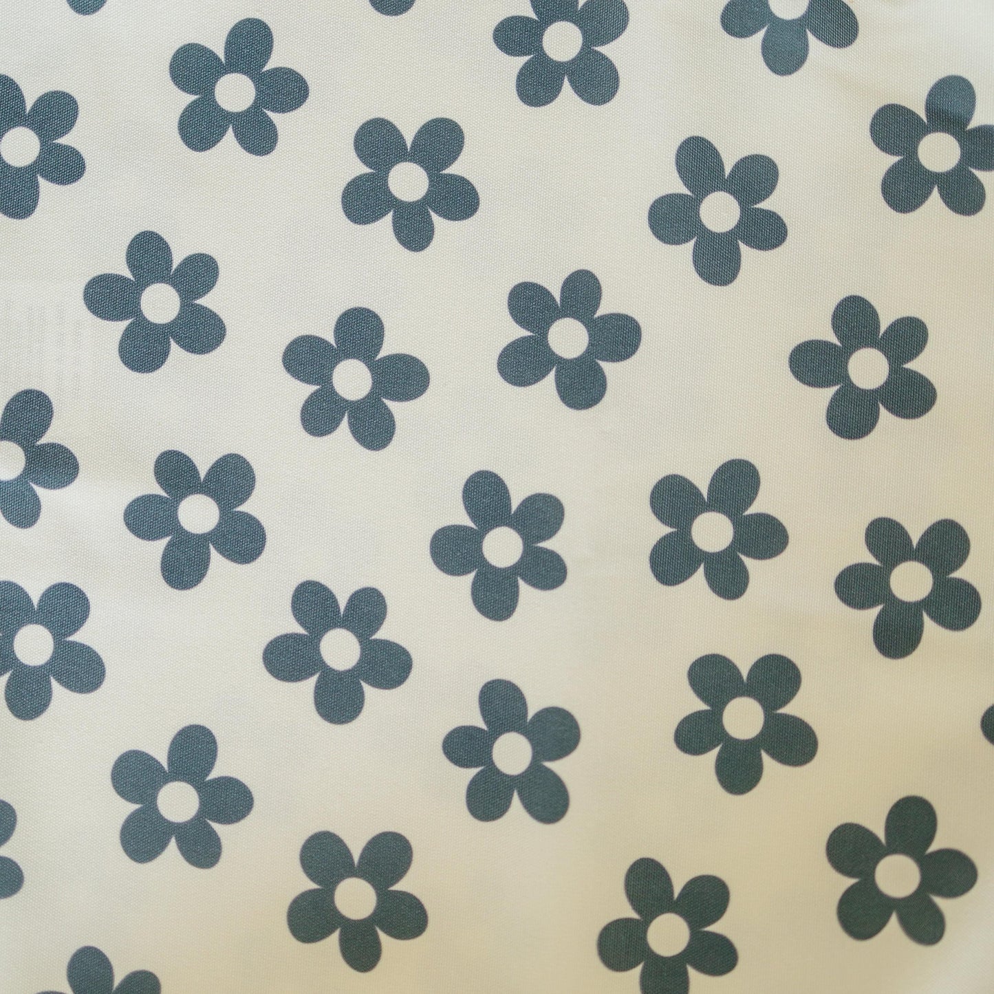 Retro Black & White Daisy IKEA Antilop Cushion Cover by Little Joy Co., product view 4