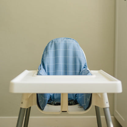 Blue Grid IKEA Antilop Cushion Cover by Little Joy Co., product view 2