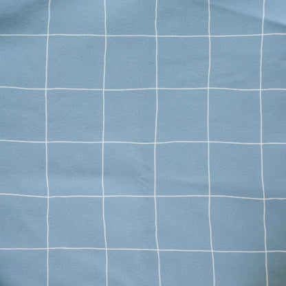 Blue Grid IKEA Antilop Cushion Cover by Little Joy Co., product view 4