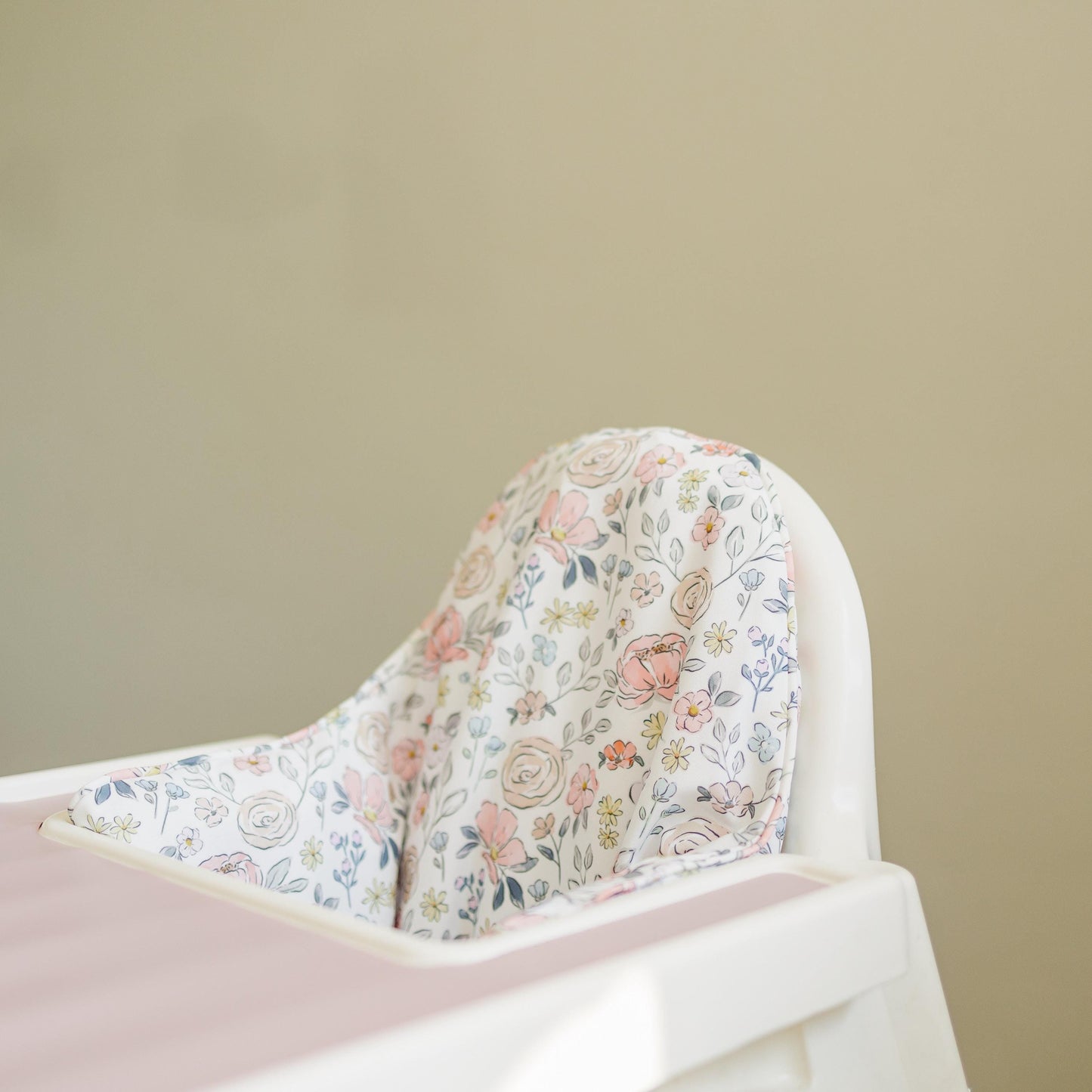 Pastel Floral IKEA Antilop Cushion Cover by Little Joy Co., product view 2