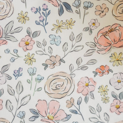 Pastel Floral IKEA Antilop Cushion Cover by Little Joy Co., product view 4