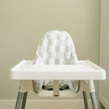 Greige Checker IKEA Antilop Cushion Cover by Little Joy Co., product view 2