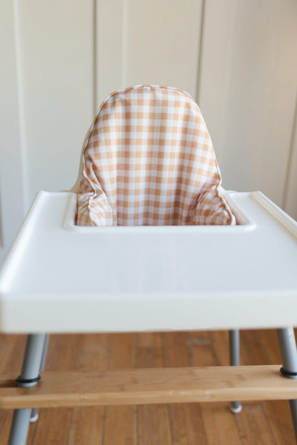 Yellow Gingham IKEA Antilop Cushion Cover by Little Joy Co., product view 3