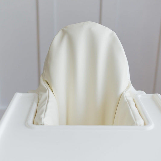 Off-White Vegan Leather IKEA Antilop Cushion Cover by Little Joy Co., product view 2