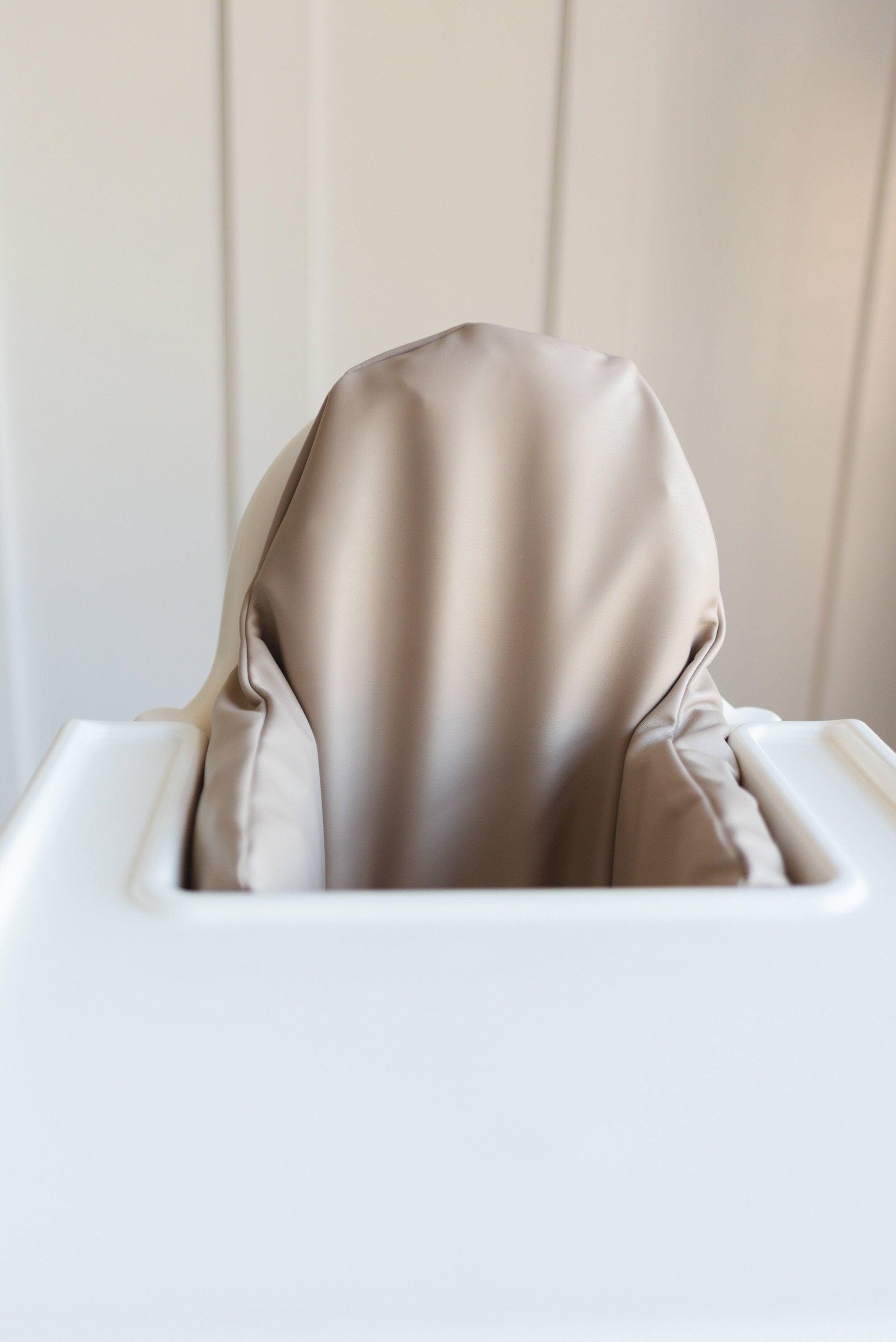 Beige Vegan Leather IKEA Antilop Cushion Cover by Little Joy Co., product view 2