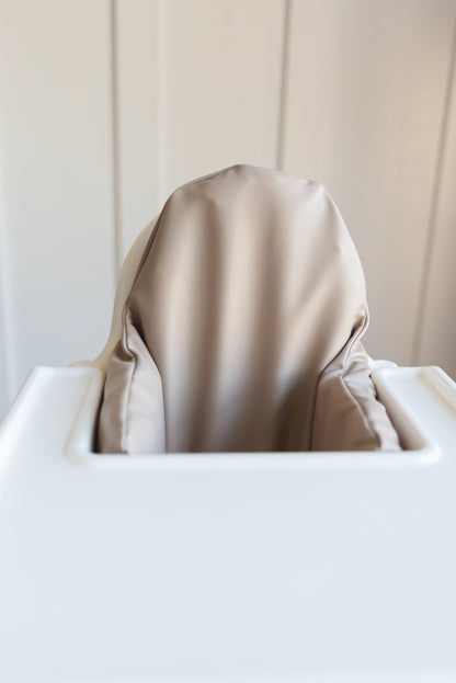 Beige Vegan Leather IKEA Antilop Cushion Cover by Little Joy Co., product view 2
