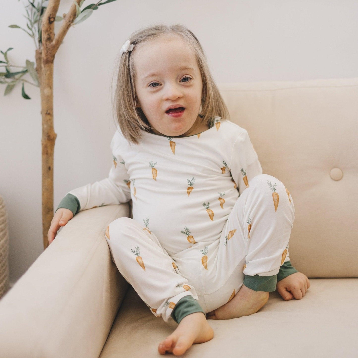 Keep Calm and Carrot On 2pc Bamboo Pajamas by Little Joy Co.