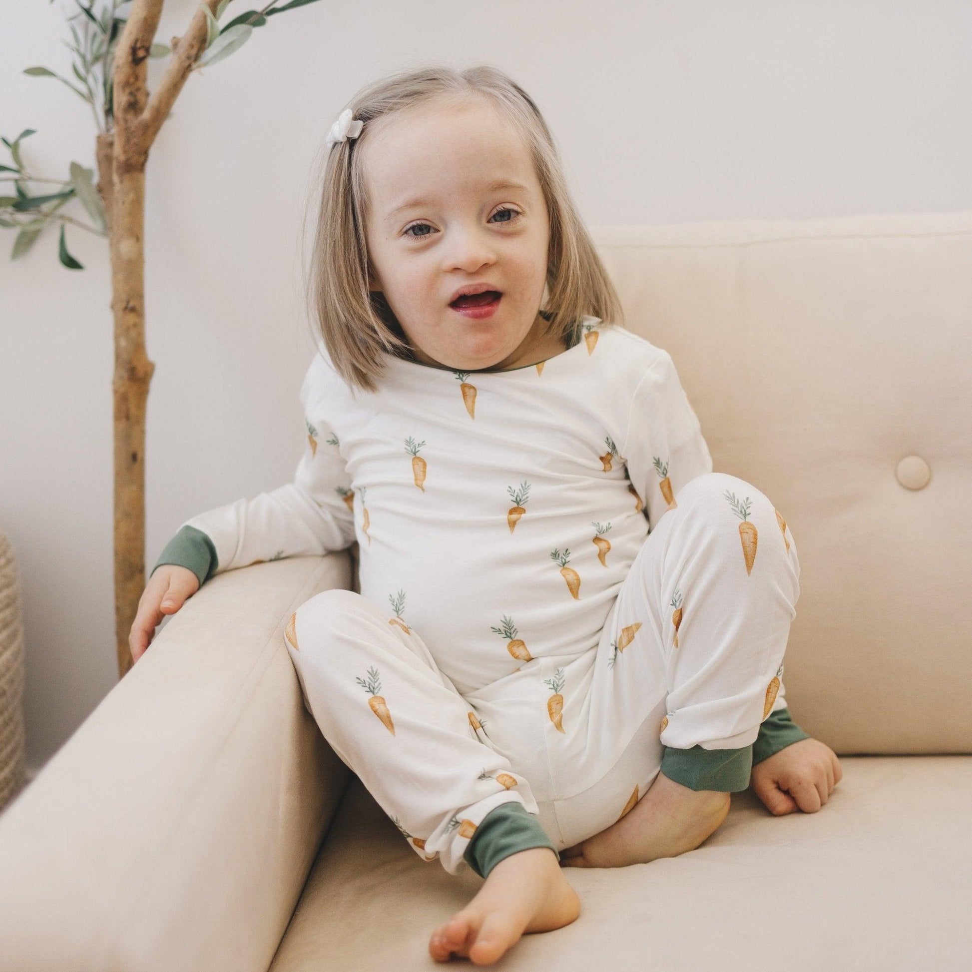 Keep Calm and Carrot On 2pc Bamboo Pajamas by Little Joy Co.