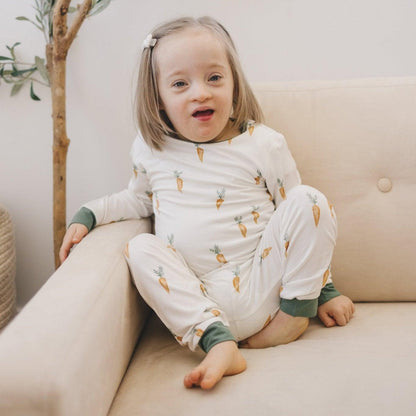 Keep Calm and Carrot On 2pc Bamboo Pajamas by Little Joy Co., product view 6