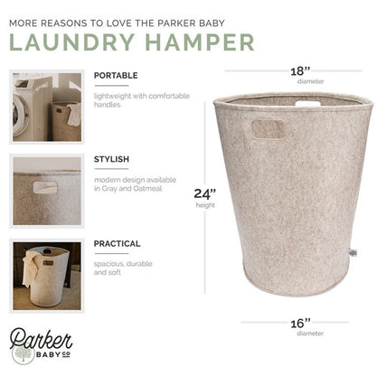 Felt Laundry Hamper by Parker Baby Co., product view 3