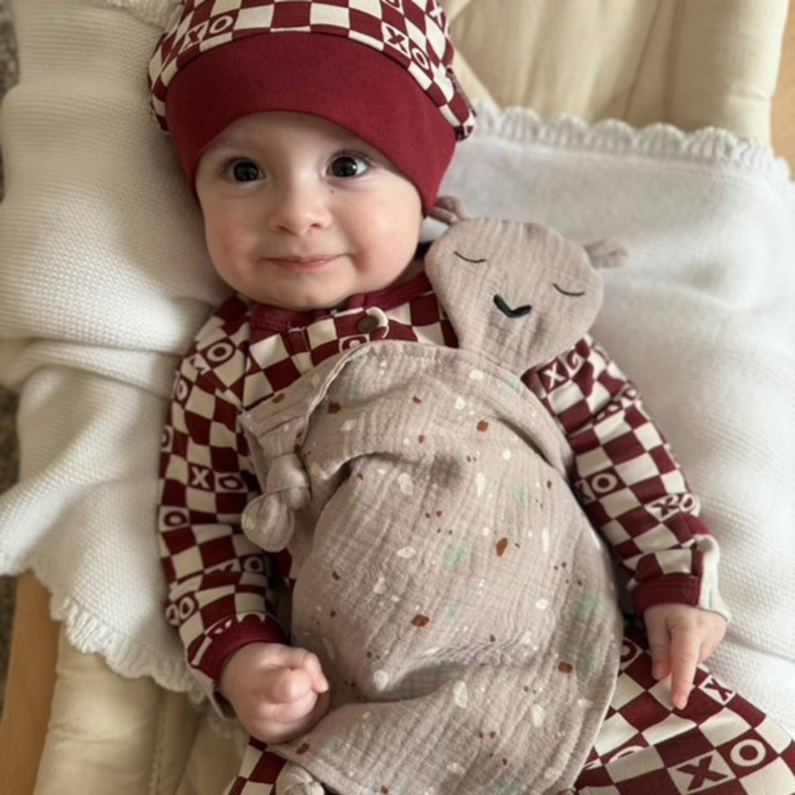 100% Muslin Lovey - Alpaca by Parker Baby Co., product view 2