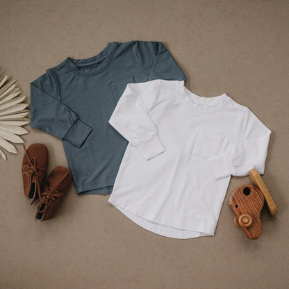 Bamboo Pocket Tee - more colors by Little Joy Co.
