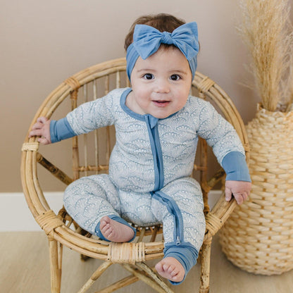 Making Waves Bamboo Zippy Romper by Little Joy Co., product view 9