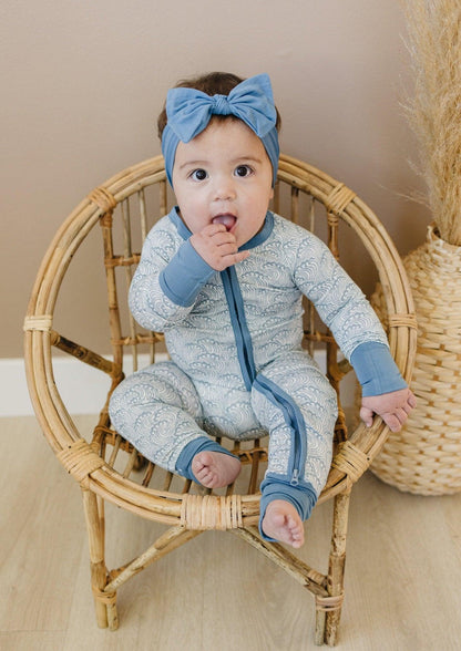 Making Waves Bamboo Zippy Romper by Little Joy Co., product view 7
