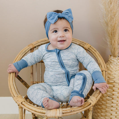 Making Waves Bamboo Zippy Romper by Little Joy Co., product view 5