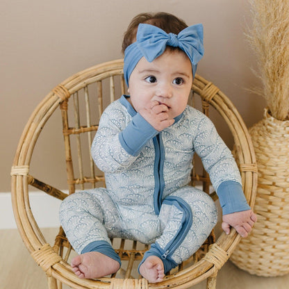 Making Waves Bamboo Zippy Romper by Little Joy Co., product view 8